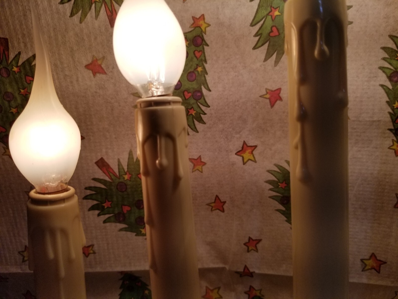 Vintage Christmas 8 Light  Candolier Original Box