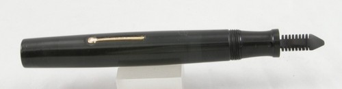 Grieshaber Black Hard Rubber & Gold Fountain Pen Body, Section & Feed - Picture 2 of 3