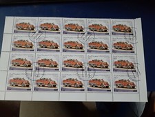 somalia stamps part sheet CTO 1999 fire engine 400