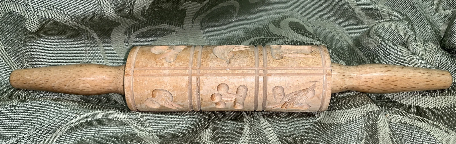 Springerle Wooden Cookie Press Rolling Pin Various Designs