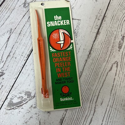 Vintage Citrus Peeler / Twist Maker Sunkist - The Snacker Orange Kitchen Gadget