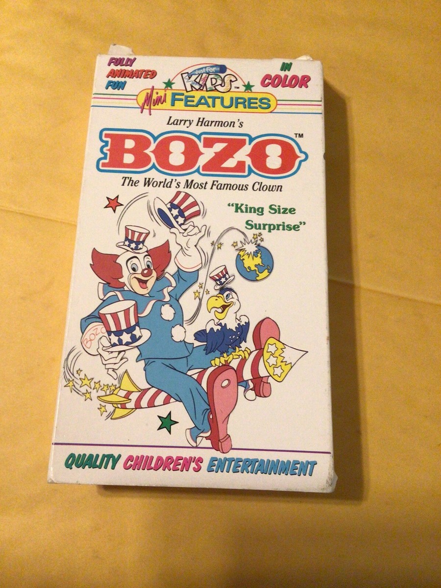 Larry Harmon's Bozo (VHS, 1992) The World's Most Famous Clown King