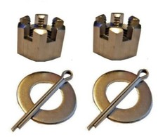 Honda SL50 - A2 Stainless Castle Nut Kit (incs washers/pins)