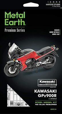 SET of 2 Fascinations ICONX Kawasaki GPZ900R & Ninja H2R Metal