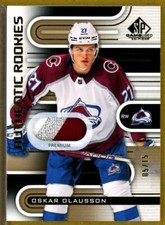 2022-23 SP Game Used Jerseys Gold Premium #221 Oskar Olausson RC PATCH /15