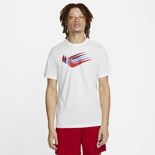 NIKE T-SHIRT UOMO art. DN5243 mod. NIKE MULTISWOOSH - BIANCO 100 e AZZURRO  407 | eBay
