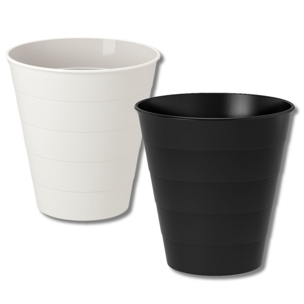 IKEA FNISS Trash Can 3 Gal Waste Bin Small White Paper Bins Office Dust Bins