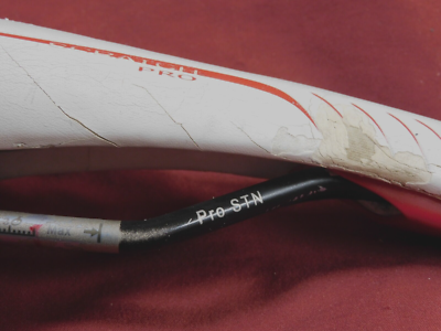 Selle Prologo Scratch Pro AD 456 Blanche - Rails Acier - 280x135mm - Occasion