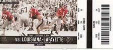 2014 OLE MISS REBELS VS LOUISIANA-LAFAYETTE TICKET STUB 9/13 COLLEGE FOOTBALL