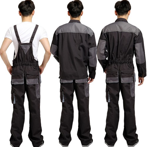 Workwear Coveralls New Mechanic Overalls Jumpsuit Outfit Pants Suspender Protect - Picture 11 of 23