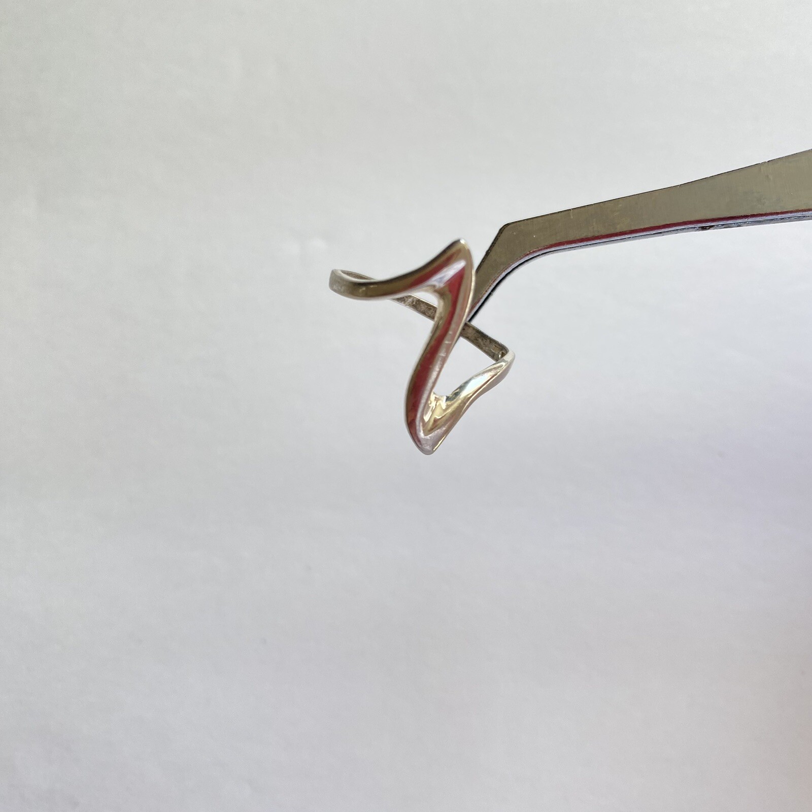 Silver .925 Stackable Wavy Ring - image 3