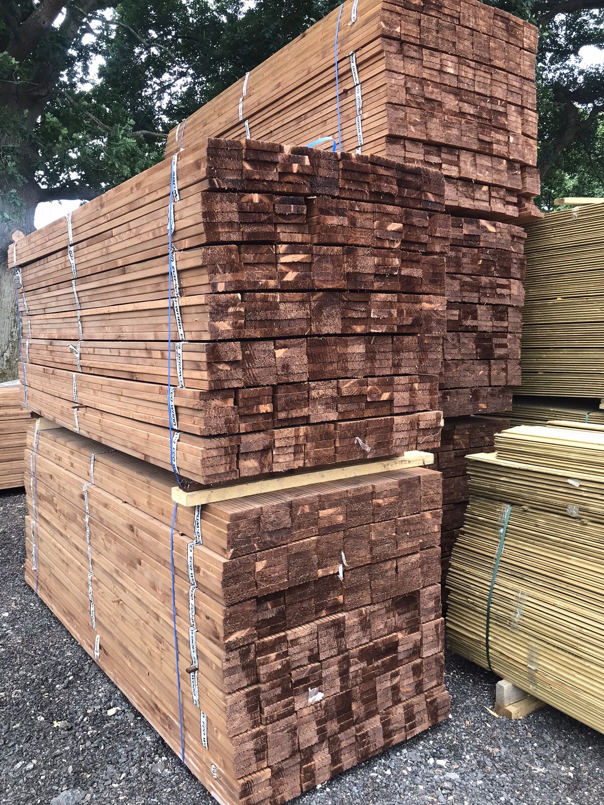 Brown pressure treated decking board eBay