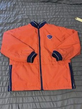 Vtg Nike Reversible 90s Bomber Jacket Blue Zip Youth Sz Large 14-16 Men's Small