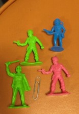 Vintage Tim Mee Galaxy Laser Space Team Astronauts Plastic Figures Lot Of 4