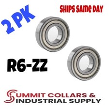 R6-ZZ C3 EMQ Premium Metal Shielded Ball Bearing, 3/8"x7/8"x9/32" R6z 2 QTY 