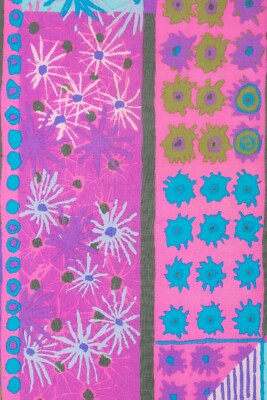 Foulard En Mousseline De Soie Ken Scott – Occasion, Motifs Multicolores