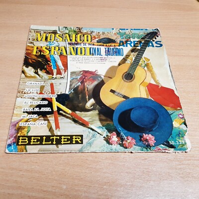 7'' Single  - Jose' Valdes Y Los Embajadores,Mosaico Espanol,1960,BELTER (50.332)