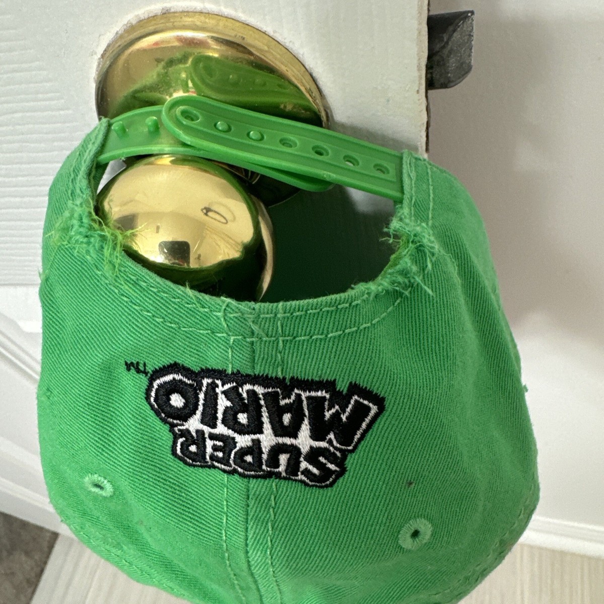 Super Mario Luigi Nintendo Green Cap Snapback Adjustable Hat | eBay