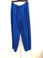 Liz Claiborne 100 Silk Size 8 Blue Dress Pant Women Formal