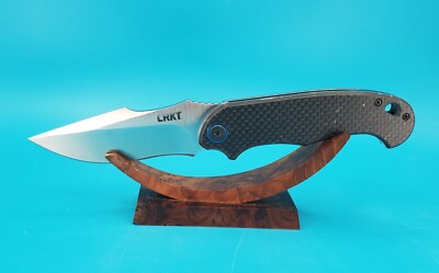 CRKT 7920 Jim Hammond PSD Assisted Flipper Knife 3.63'' Satin Harpoon Blade G10