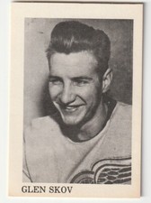 1976 Old Timers Glen Skov Detroit red Wings ex cond, blank back