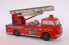 VINTAGE JAPANESE YONEZAWA FIRE ENGINE TRUCK TIN TOY