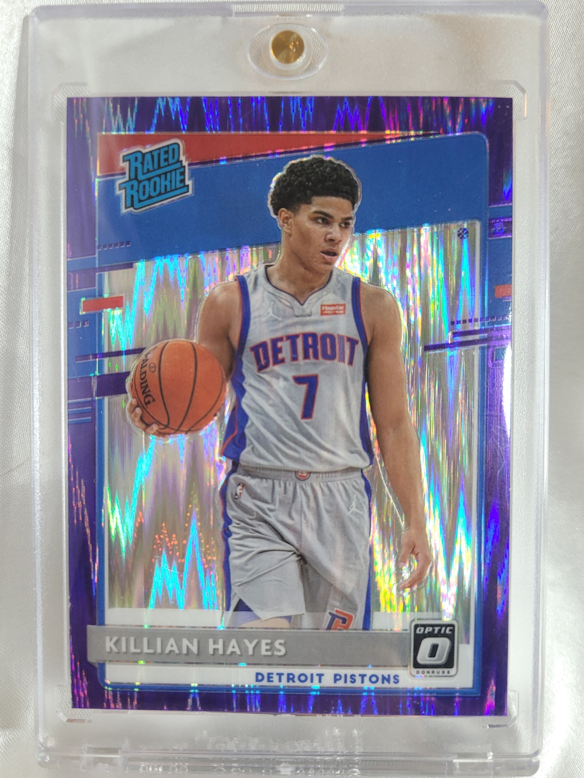 2020 Panini Donruss Optic Killian Hayes Purple Shock Prizm Rookie 157