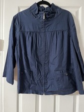 Classic Elements Womens Lightweight Jacket Size 20/22w Pockets 197 Blue
