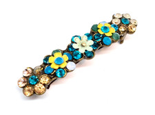 Lovely Hand Made Coloring Crystals Hair pin By Michal Negrin beautiful.