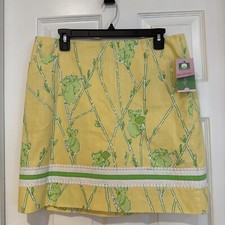 nwt Lilly Pulitzer Originals Roslyn A-Line Skirt Sz 10 Climbing The Lad Pockets