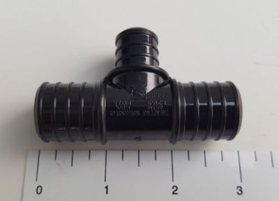 25 PCS 1'' X 1'' X 3/4'' TEE POLY ALLOY LEAD FREE CRIMP FITTINGS - NSF, CUPC, PEX B