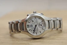 Vin ESQ by Movado E5269 Chronograph MOP Dial Womens Watch New Batt 6.25"