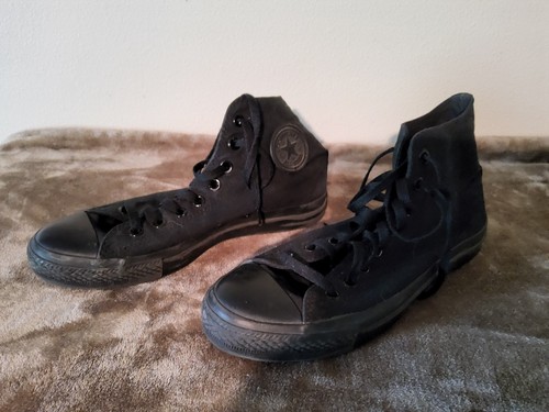 Converse All Star High Top Black Sneakers Size 8.5 Chuck Taylor