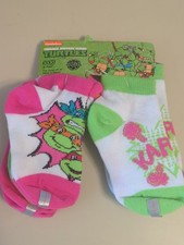 Girls 2T-4T Socks Nickelodeon Teenage Mutant Ninja Turtles Kids 6 Pk TMNT Socks