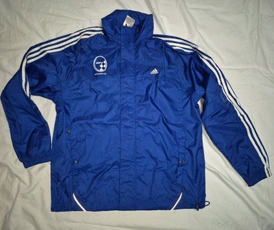 Wie NEU Orig ADIDAS Regenjacke Jacke M mehr L blau BFV beinahe Vintage 04/2007