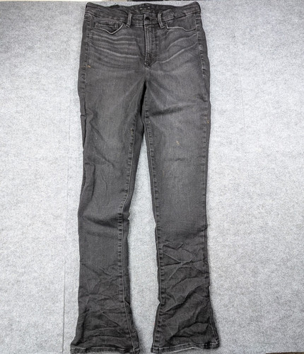 Good American Boot Cut Jeans Womens 15 Faded Black High Rise Good Legs Micro
