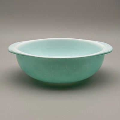 Vintage Pyrex Teal 024 2 QT Round Casserole Dish Bowl Made In USA