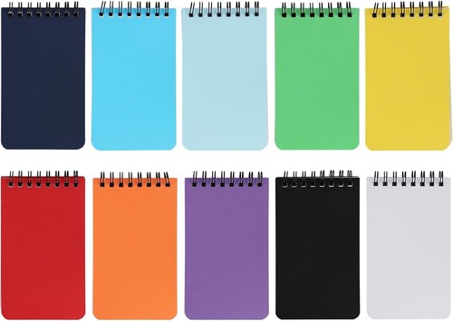 Pocket Notebook 10 Pack Mini Notebook A7 Notebooks Small Pocket Ruled Notepad