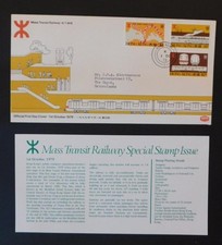 1979 Hong Kong First Day Cover to Hague Netherlands FDC Mass Transit Railway 1