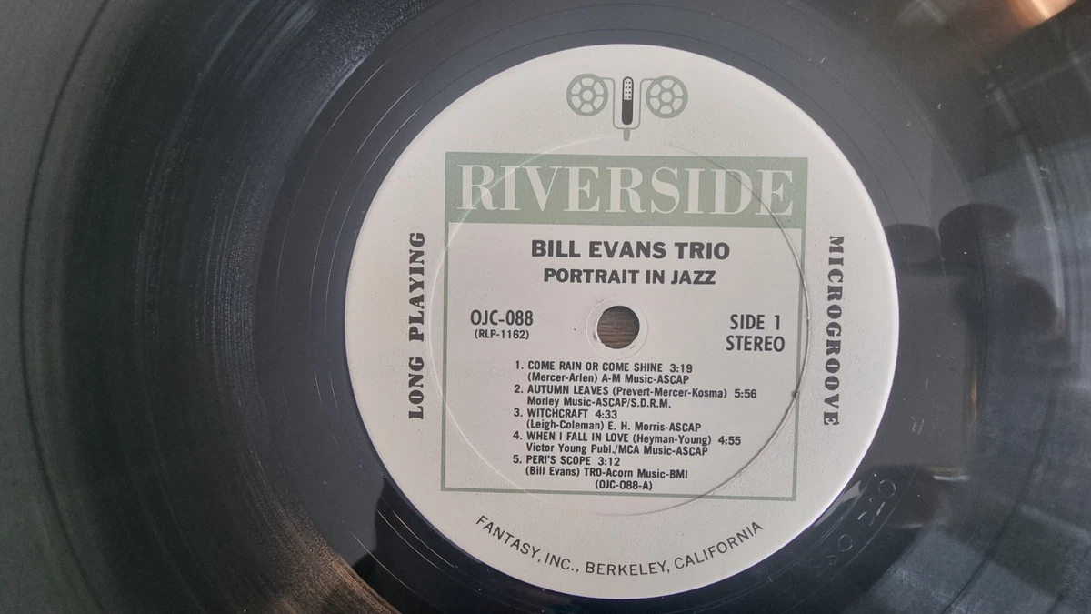 BILL EVANS TRIO, PORTRAIT IN JAZZ, Riverside OJC-088 US STEREO NM LP  VINYL