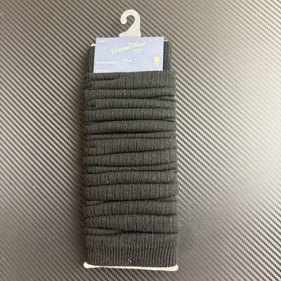 Universal Thread Black Leg Warmers Super Soft Cozy Ribbed Knit Shoe Size 4-10