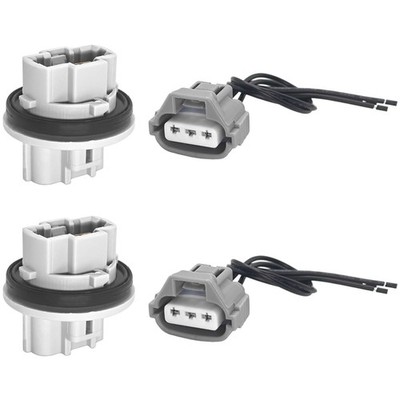 2PCS Front Turn Signal Light Bulb Socket & Connector Plug Harness - Replace