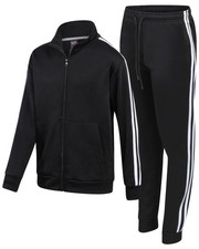 Boys Tracksuit Set - 2 Piece Athletic Tricot Zip Up Boys Sweatshirts and Jogg...