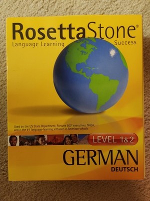 Rosetta Stone German Level 1 & 2 on CD for Windows 2000 or XP or Mac OS 10.3