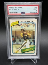 1980 O-Pee-Chee Ozzie Smith PSA 9 Mint OPC Baseball Card #205 2nd Yr Low Pop 32