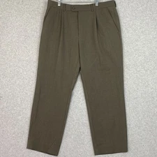 Thomas Nash Dress Pants Mens 36S (36x28.5) Brown Debebhams Pleated Straight