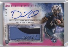 2015 Topps Inception Magenta 5/50 David Cobb #AJP-DC Jumbo Patch Auto 1p5