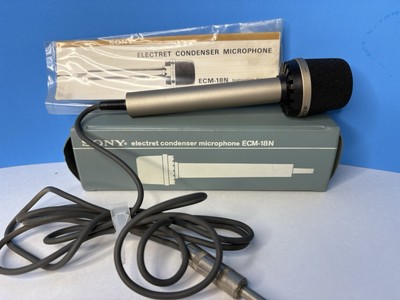 Sony ECM-18 N Electret Condenser Microphone in original box w/ paperwork  Japan