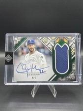 2025 Topps Transcendent Collection Clayton Kershaw Emerald /5 On Card Patch Auto
