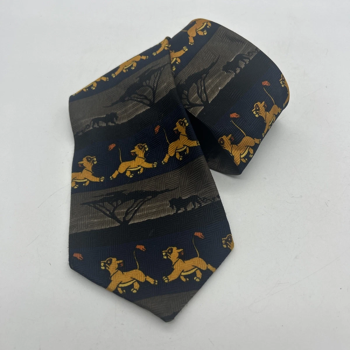 Lion King Mens Tie Simba Disney Navy 152cm Fun Novelty